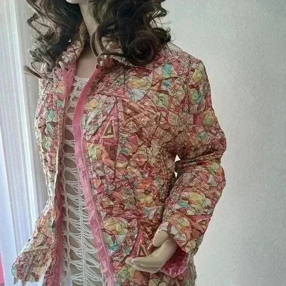 Jacket Reversible TOP silk M - Picture 6 of 9